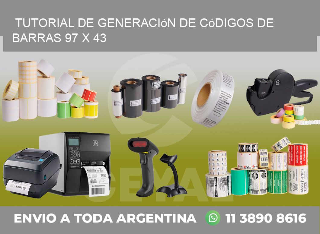 Tutorial de Generación de Códigos de Barras 97 x 43
