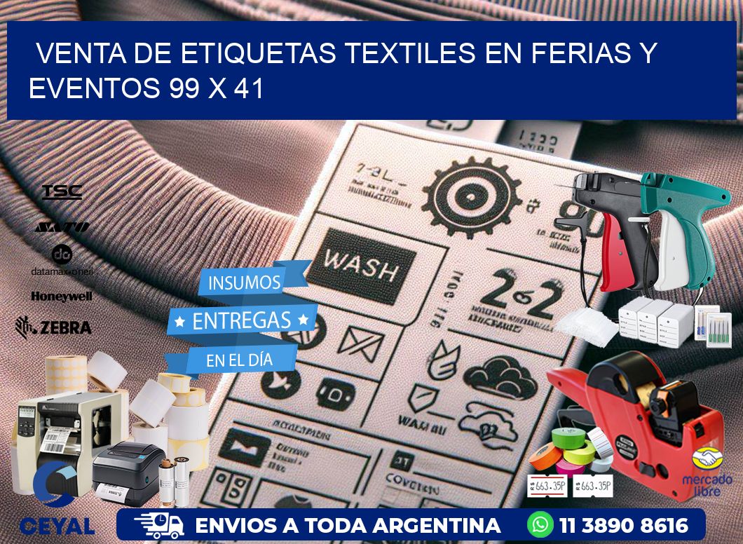 Venta de Etiquetas Textiles en Ferias y Eventos 99 x 41