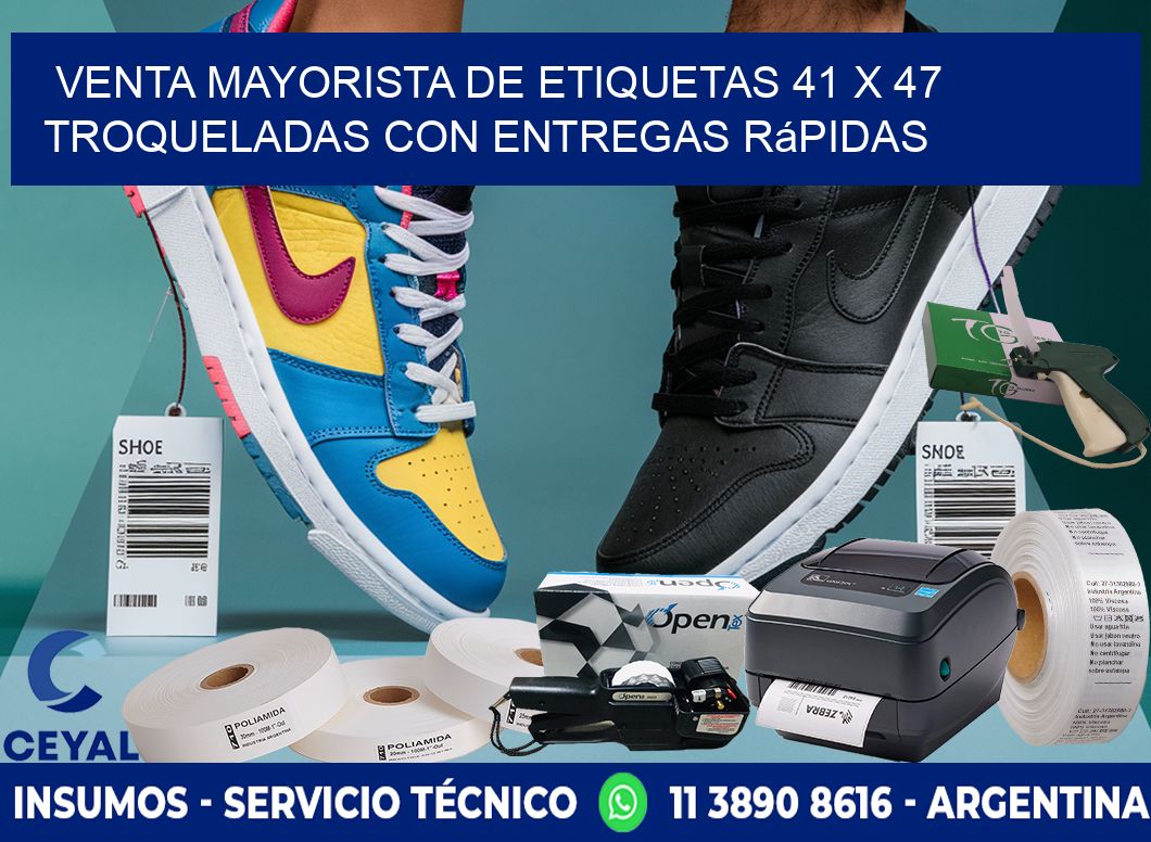 Venta mayorista de etiquetas 41 x 47 troqueladas con entregas rápidas