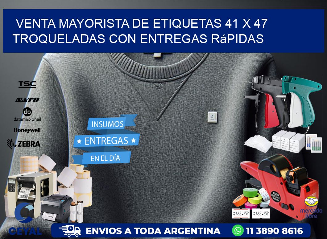 Venta mayorista de etiquetas 41 x 47 troqueladas con entregas rápidas