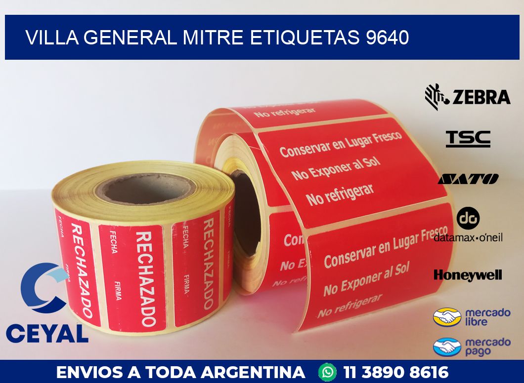 Villa General Mitre etiquetas 9640