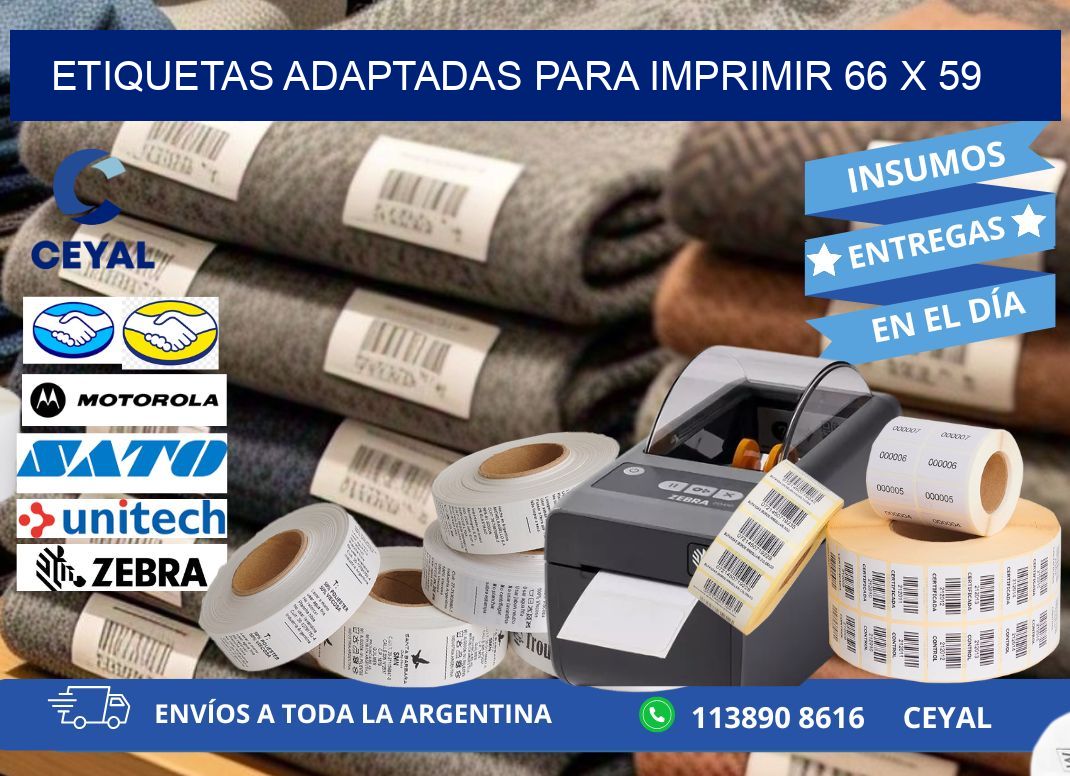 etiquetas adaptadas para imprimir 66 x 59