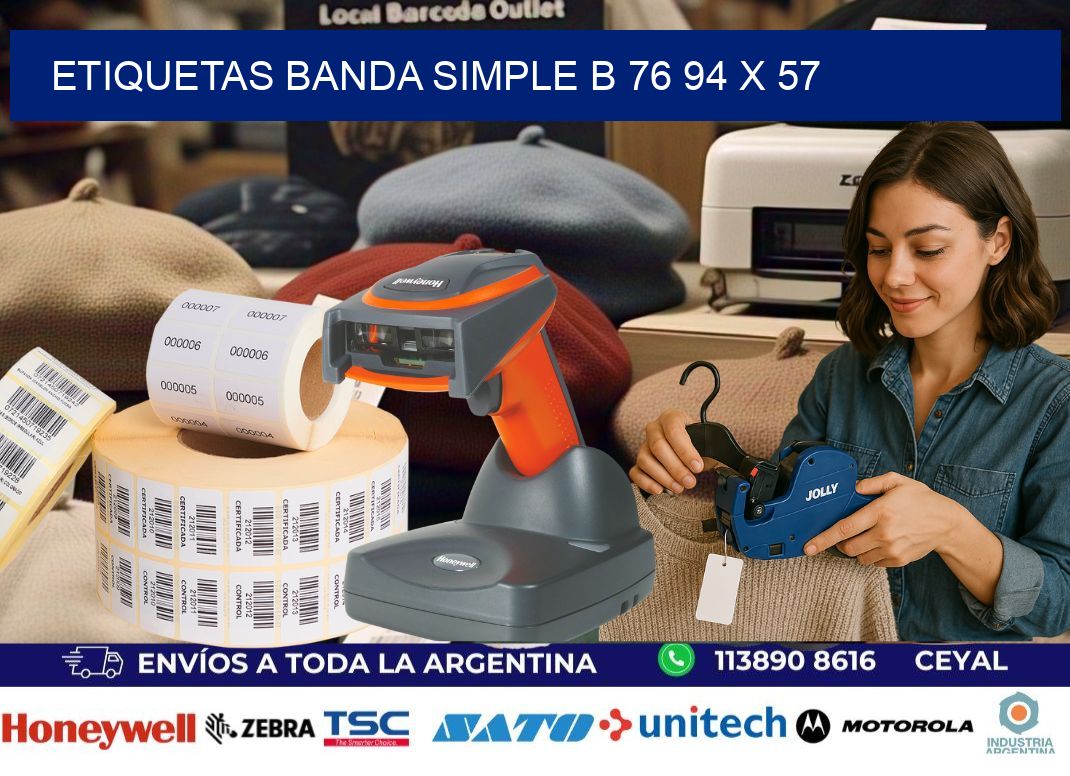 etiquetas banda simple b 76 94 x 57