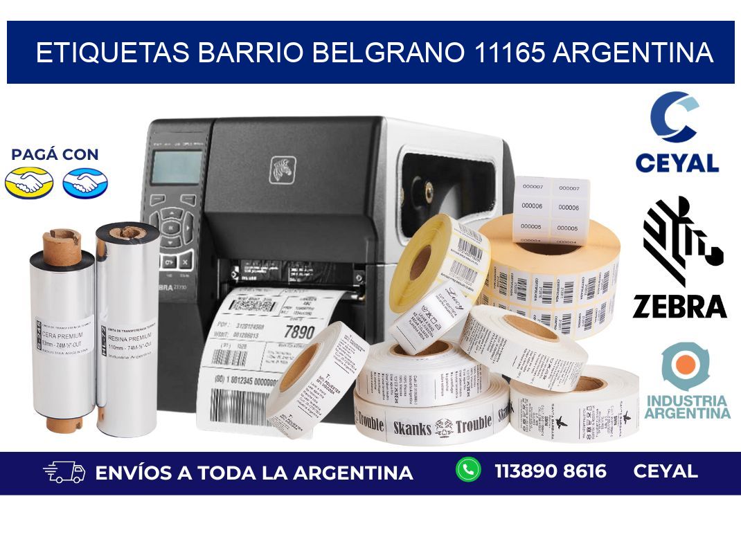 etiquetas barrio belgrano 11165 argentina