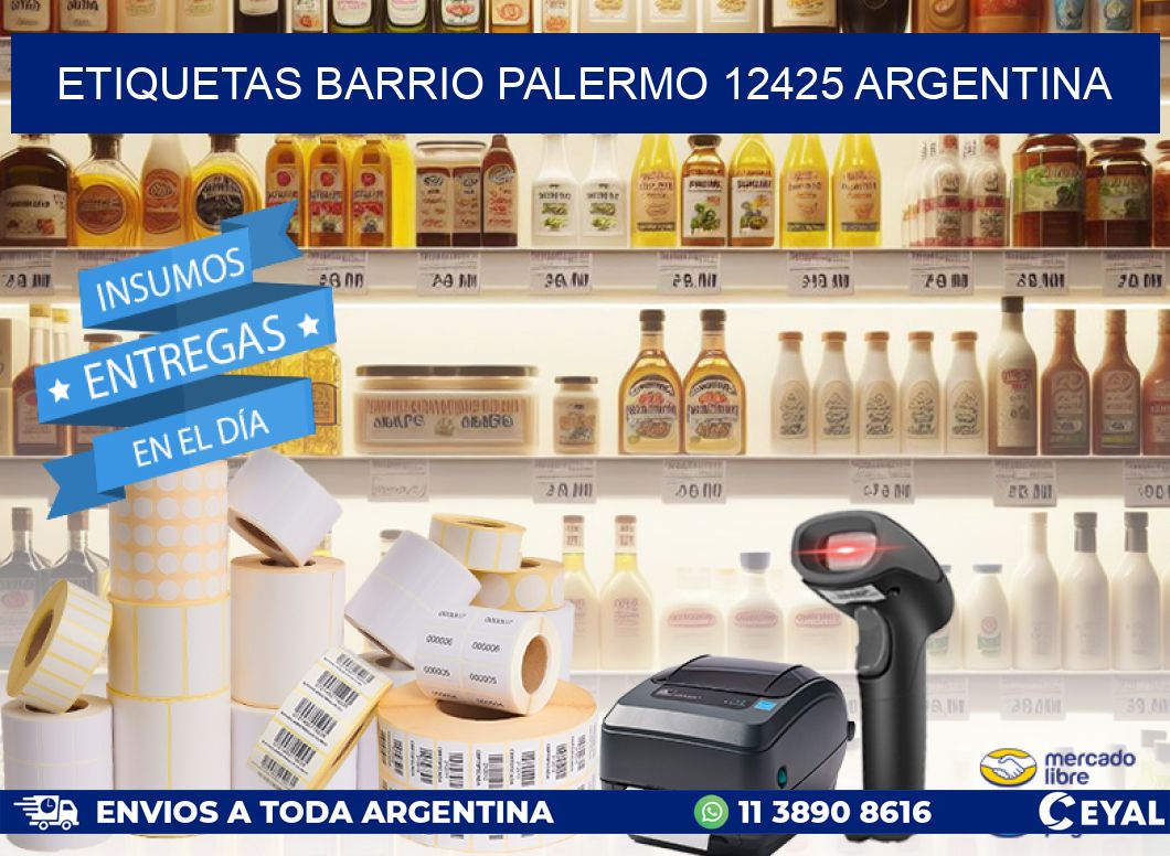 etiquetas barrio palermo 12425 argentina