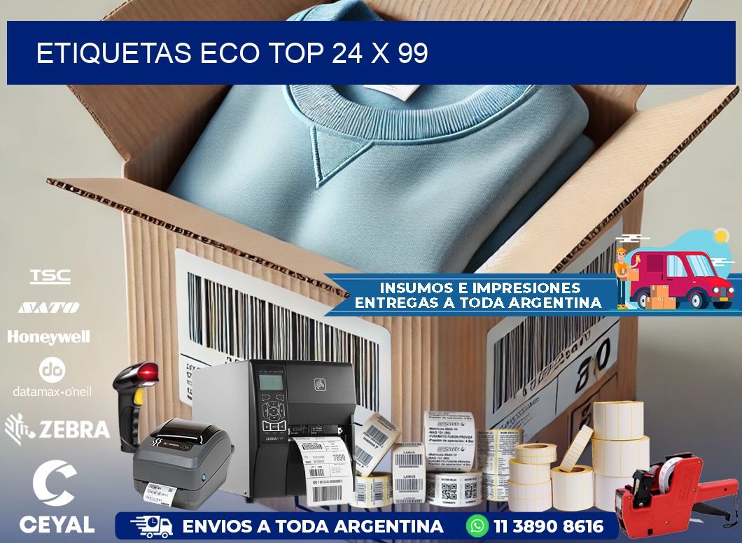 etiquetas eco top 24 x 99