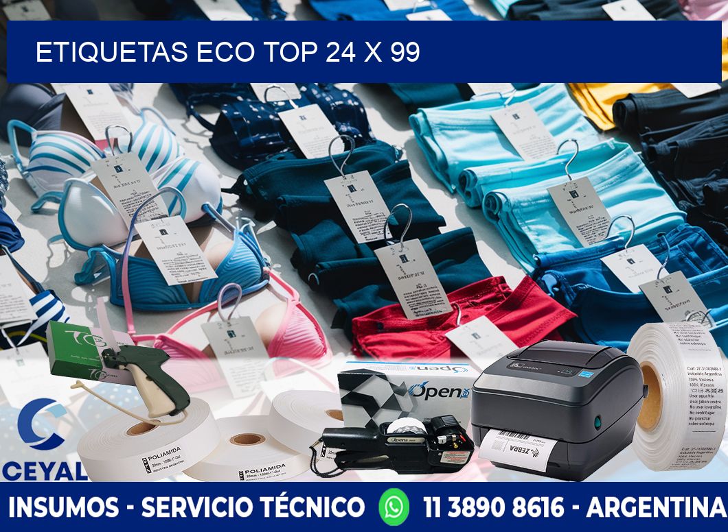 etiquetas eco top 24 x 99
