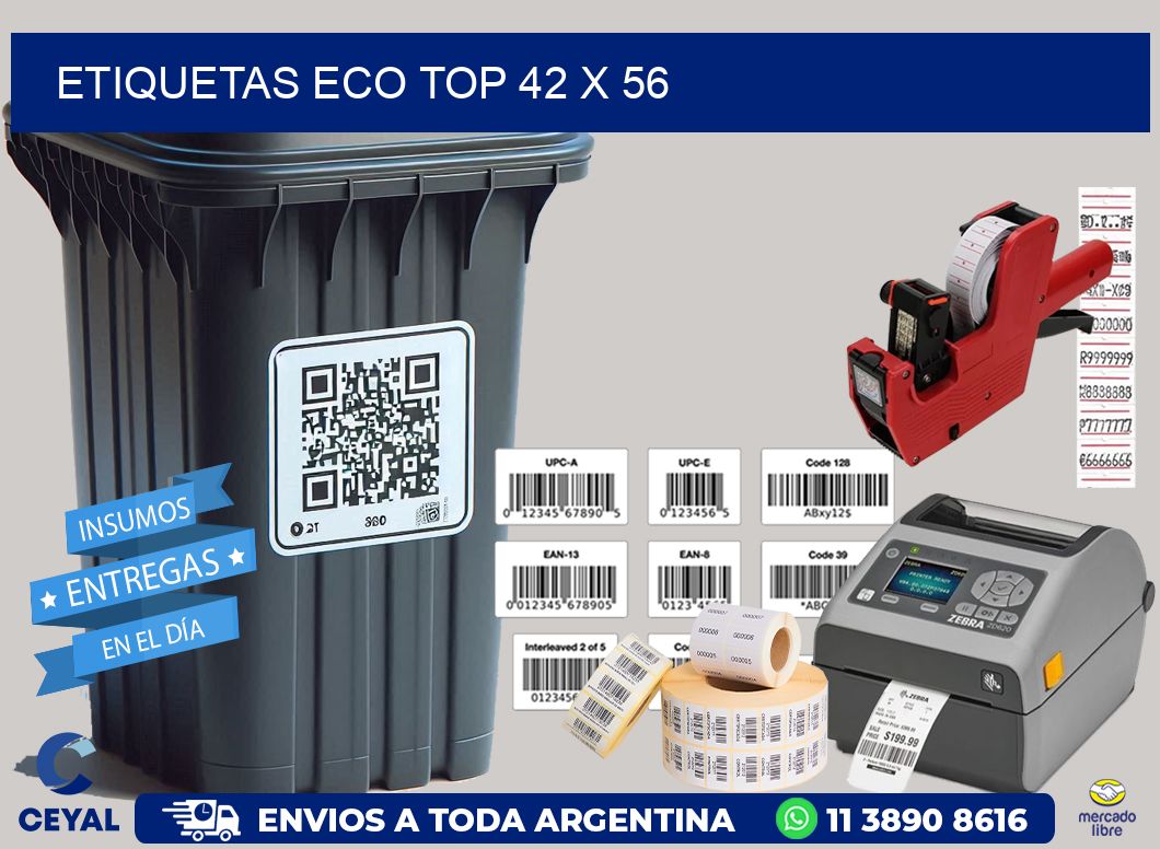 etiquetas eco top 42 x 56