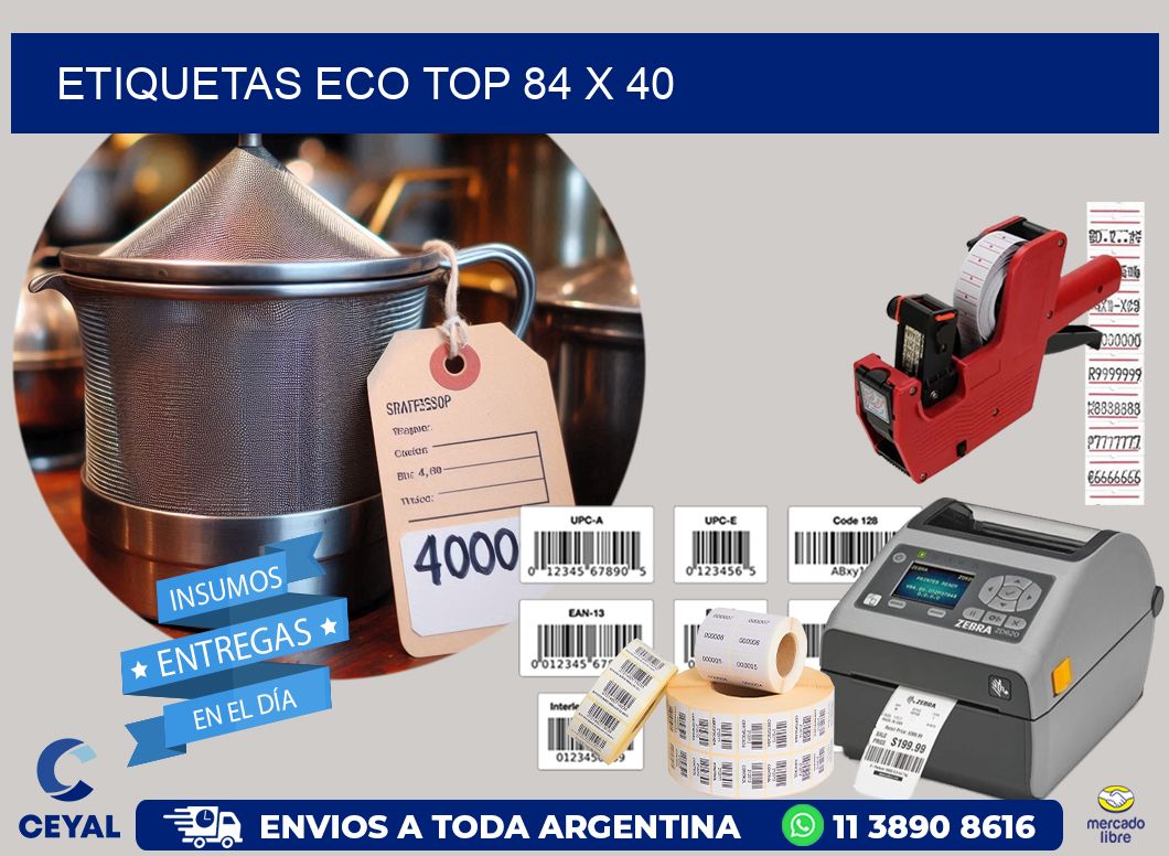 etiquetas eco top 84 x 40