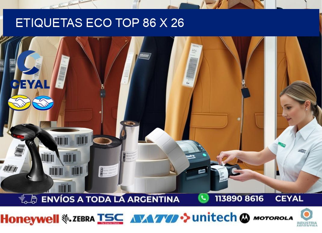 etiquetas eco top 86 x 26