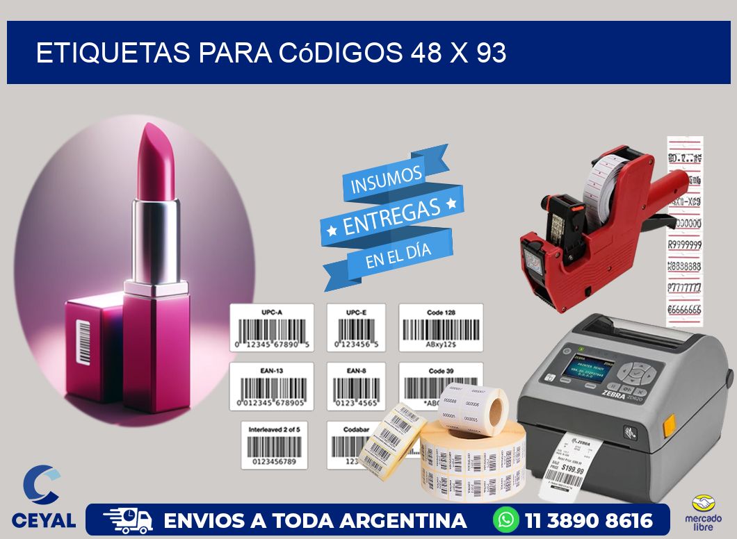 etiquetas para códigos 48 x 93