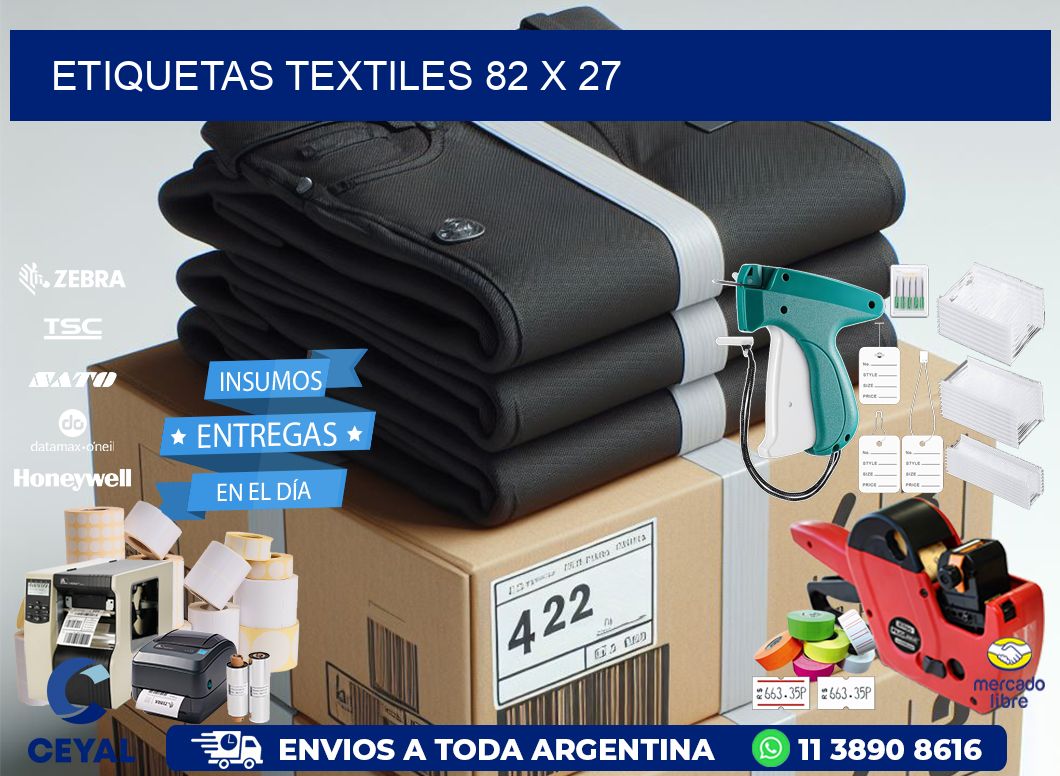 etiquetas textiles 82 x 27