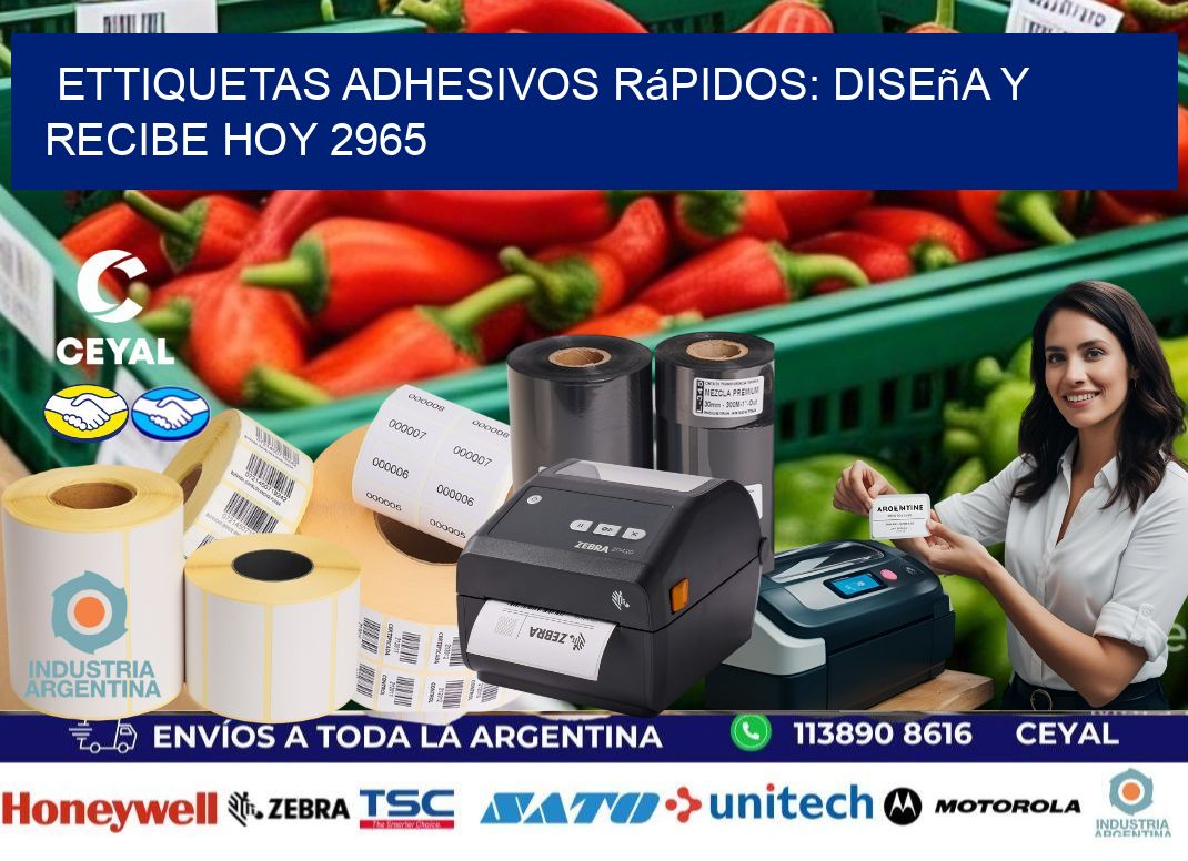 ettiquetas Adhesivos Rápidos: Diseña y Recibe Hoy 2965