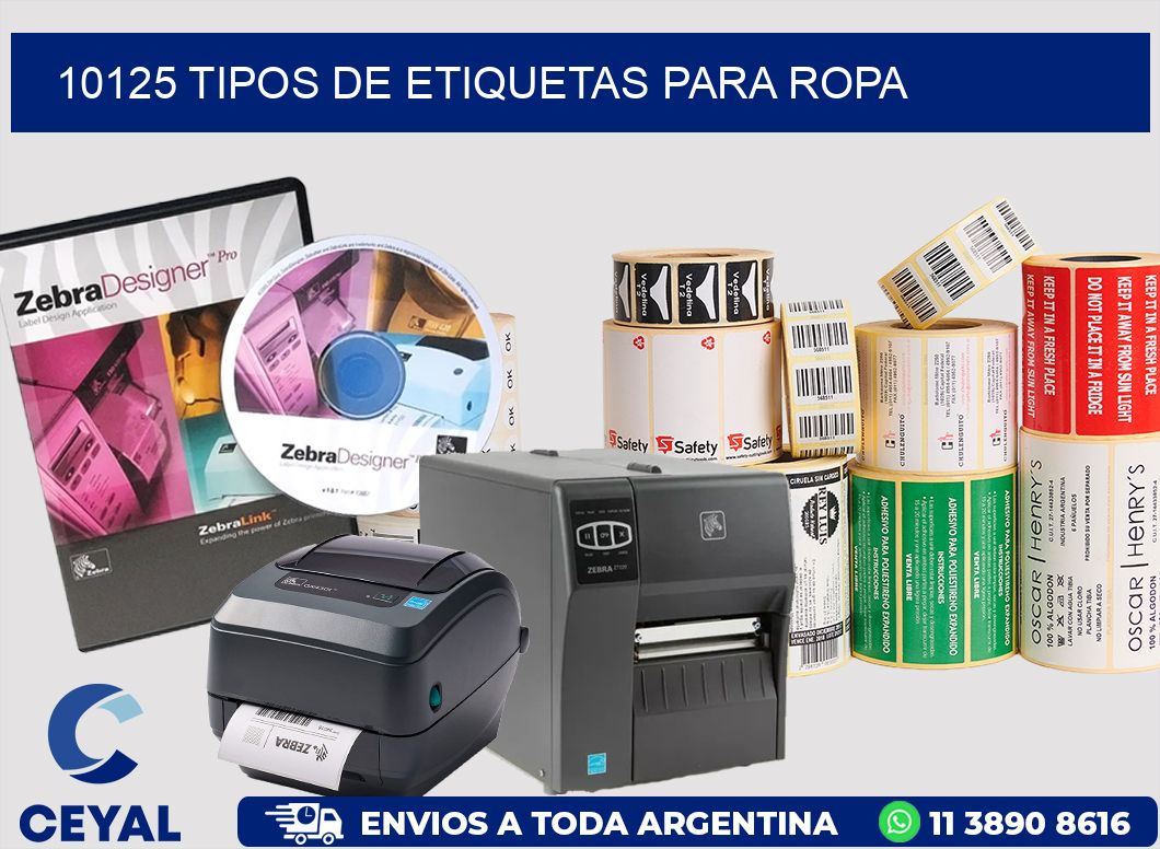 10125 tipos de etiquetas para ropa