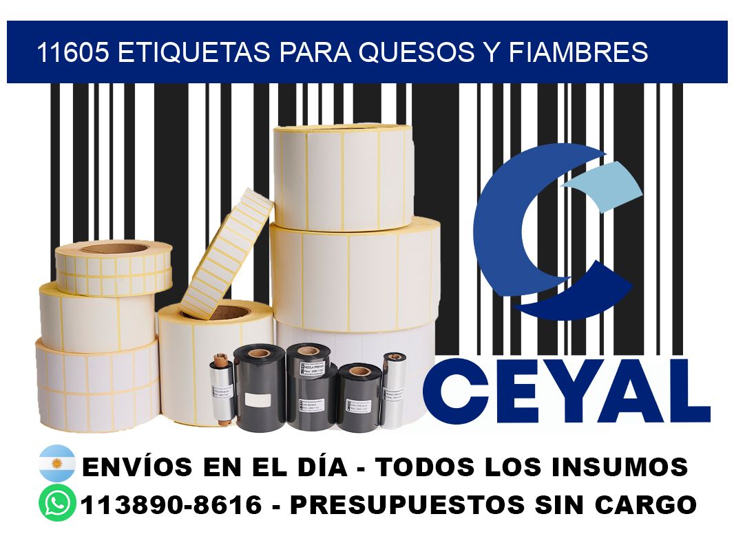 11605 Etiquetas para quesos y fiambres