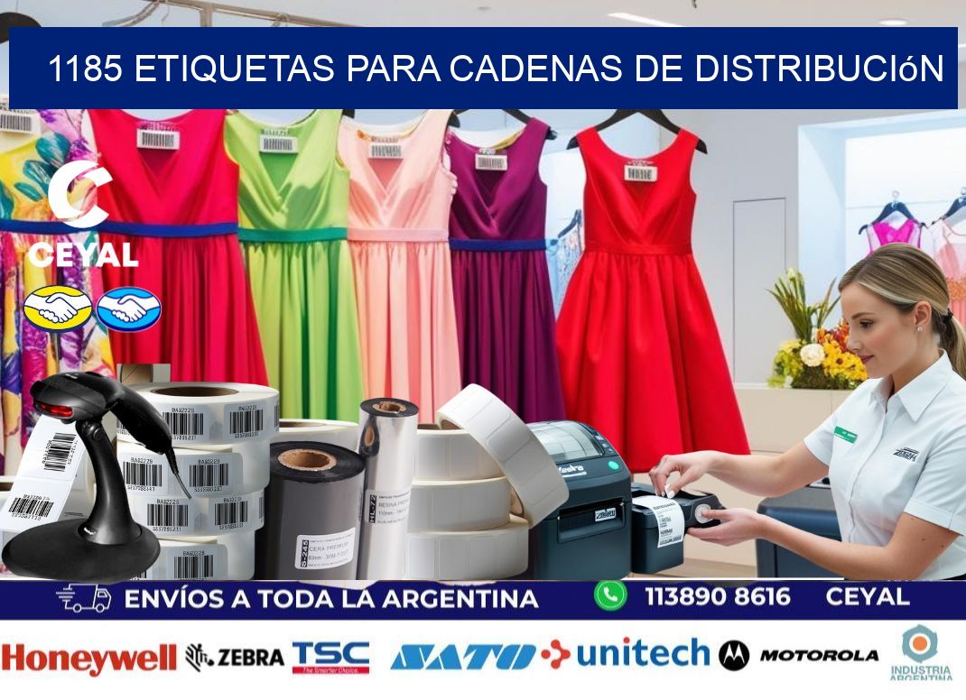 1185 Etiquetas para cadenas de distribución