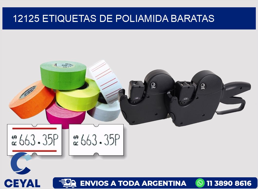 12125 etiquetas de poliamida baratas