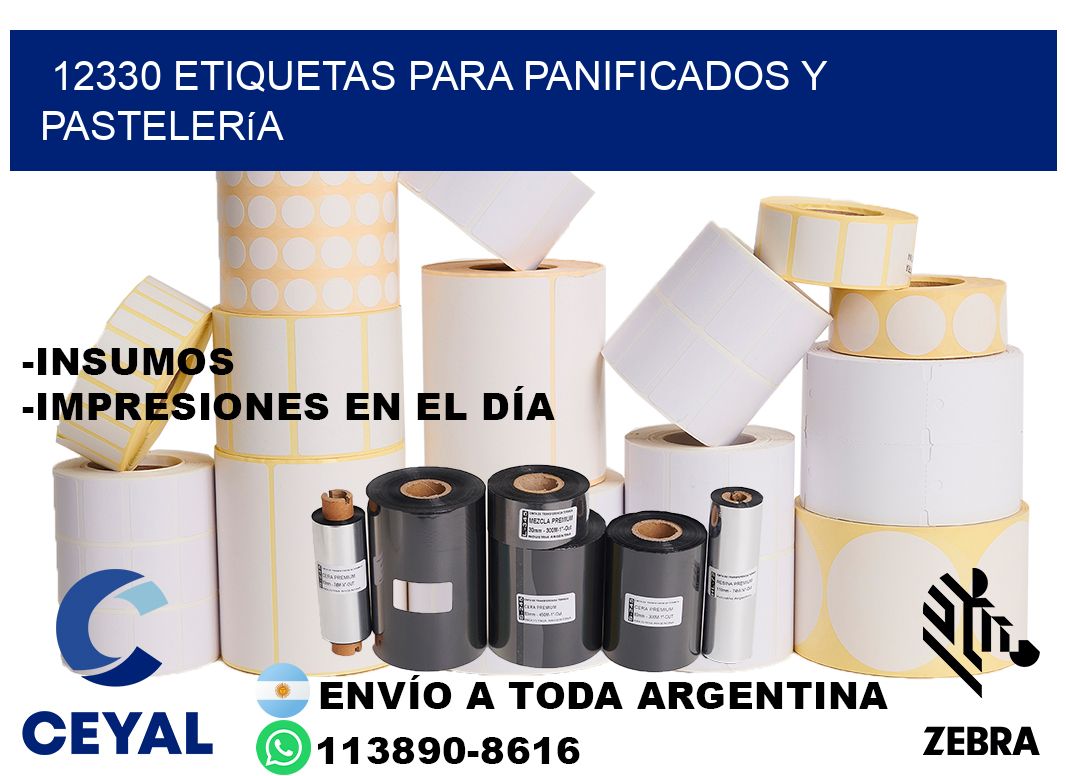 12330 Etiquetas para panificados y pastelería