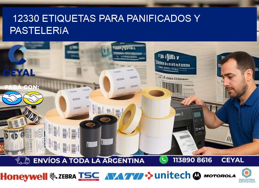 12330 Etiquetas para panificados y pastelería