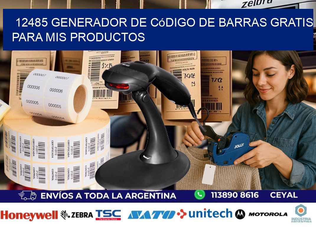 12485 Generador de código de barras gratis para mis productos