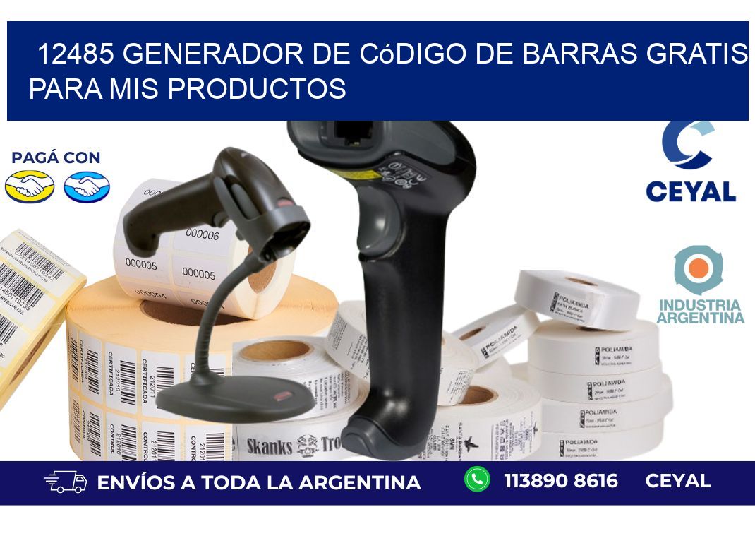 12485 Generador de código de barras gratis para mis productos