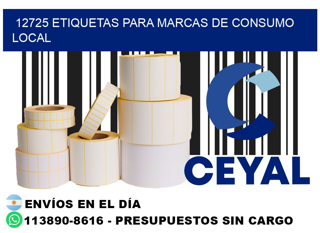 12725 Etiquetas para marcas de consumo local