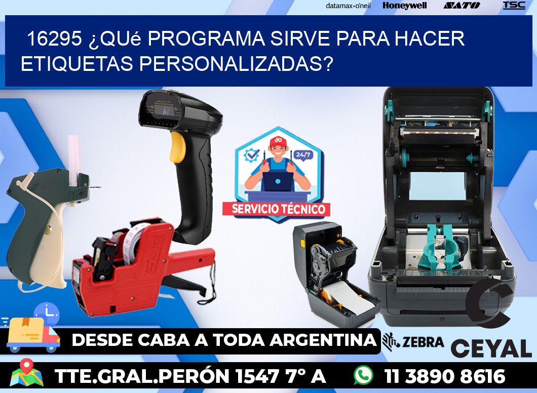 16295 ¿Qué programa sirve para hacer etiquetas personalizadas?