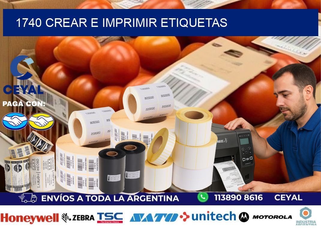 1740 Crear e imprimir etiquetas