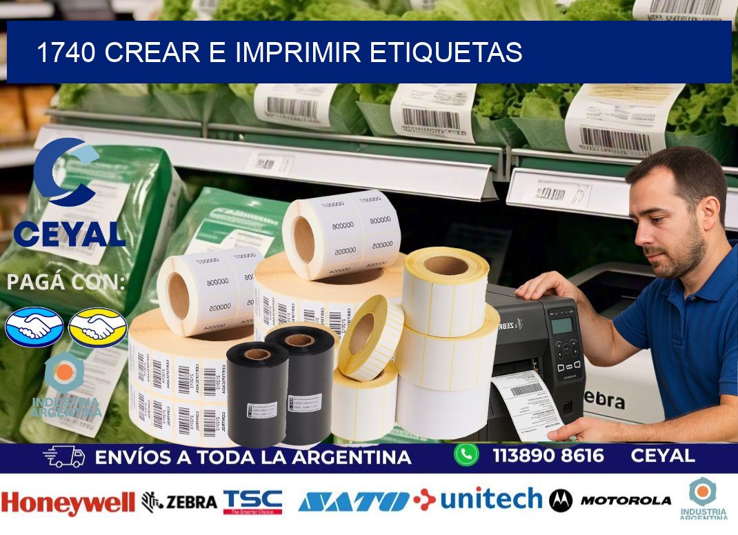 1740 Crear e imprimir etiquetas