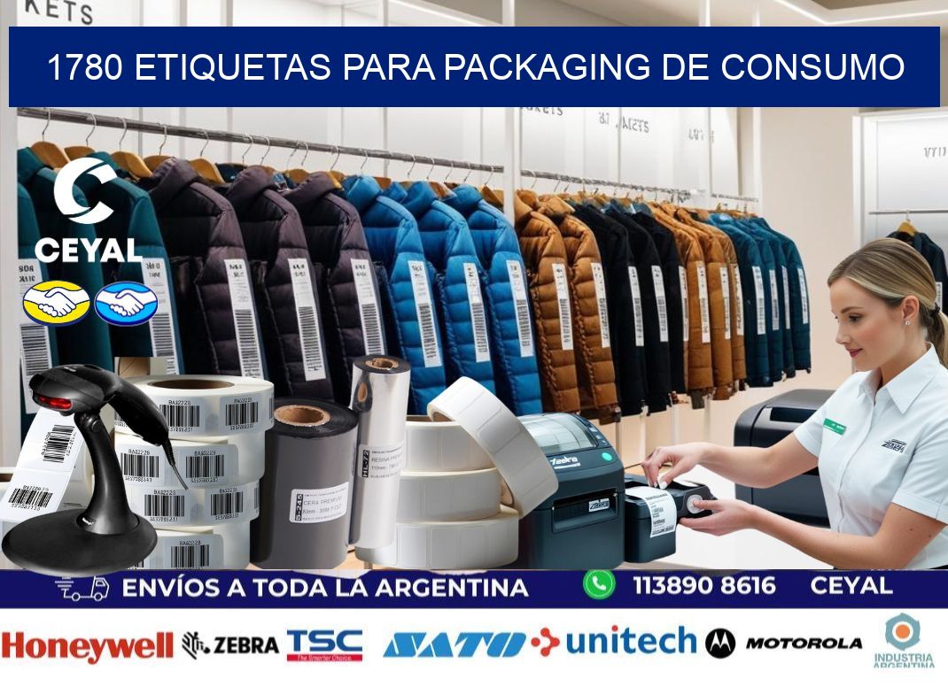 1780 Etiquetas para packaging de consumo