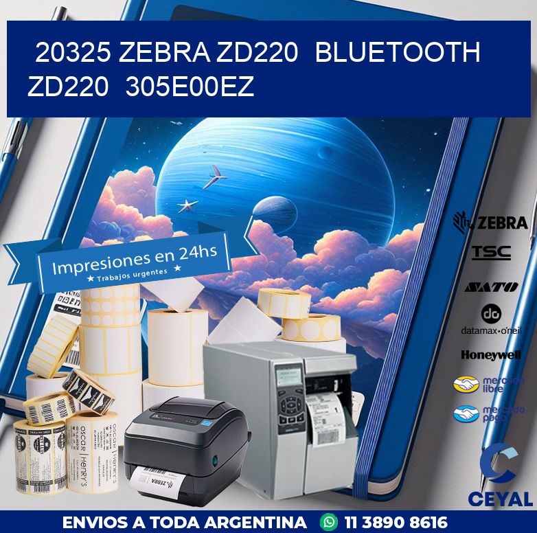 20325 Zebra ZD220 Bluetooth ZD220 305E00EZ