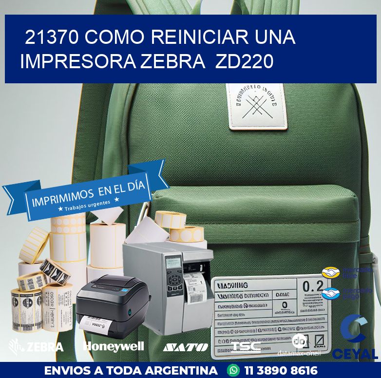 21370 Como reiniciar una impresora Zebra  ZD220