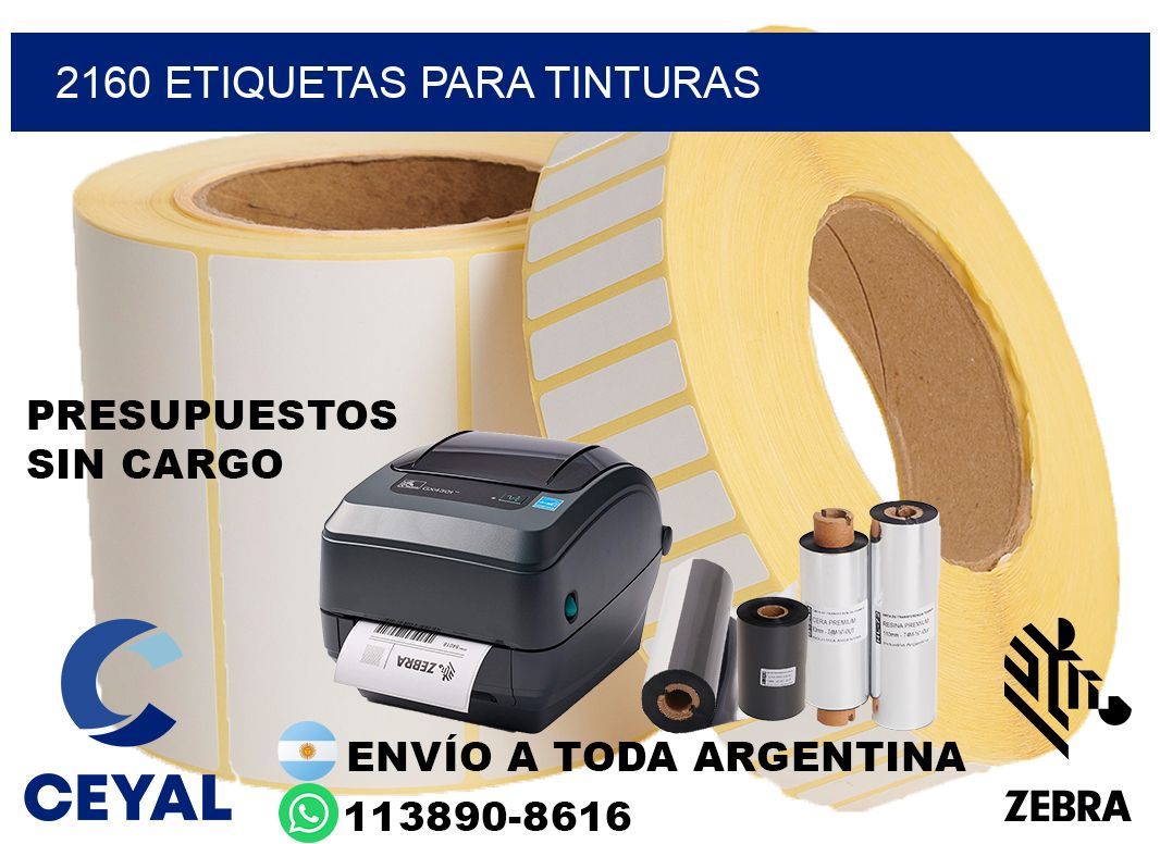 2160 Etiquetas para tinturas