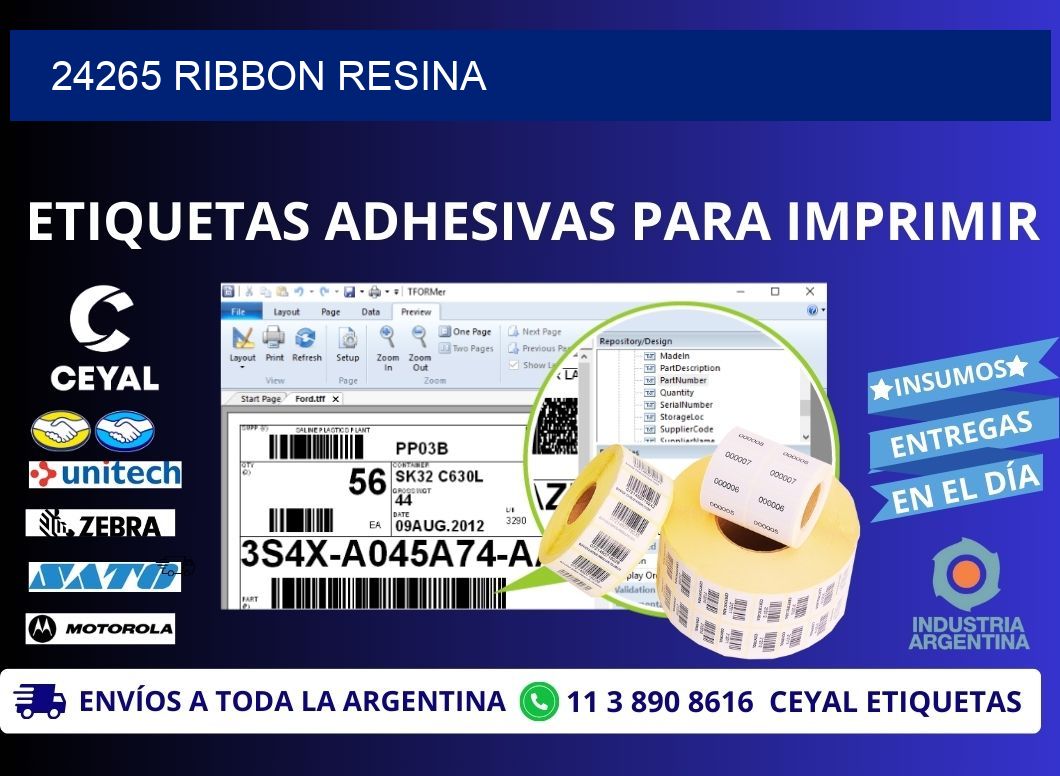 24265 Ribbon resina
