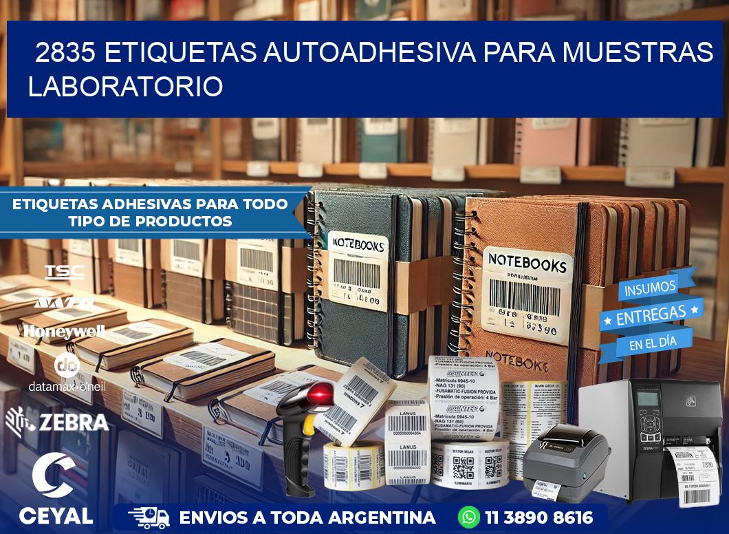 2835 etiquetas autoadhesiva para muestras laboratorio