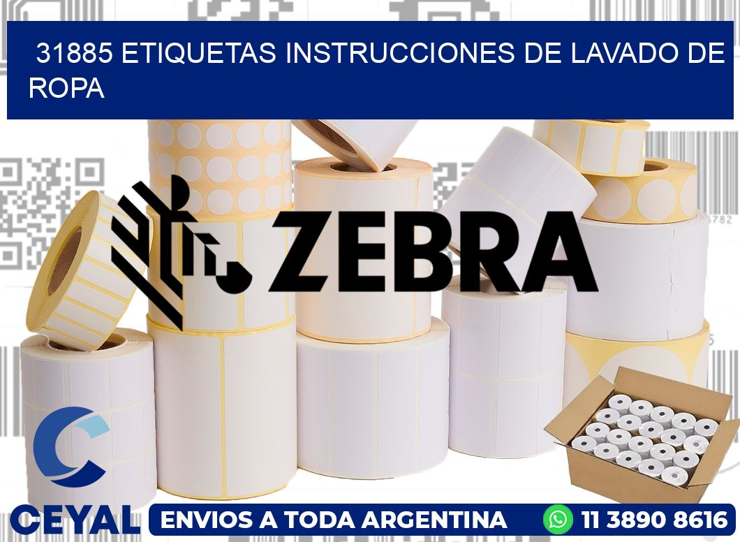31885 etiquetas instrucciones de lavado de ropa