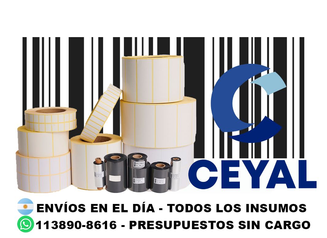 4 cajas de etiquetas 62 x 76