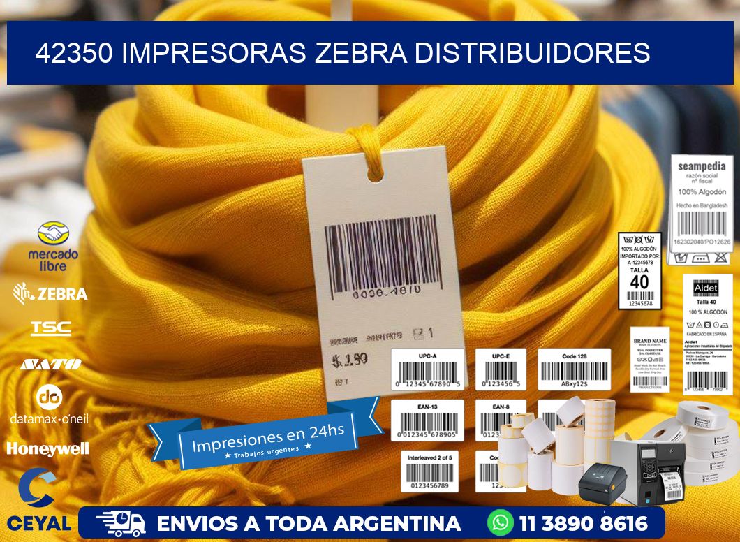 42350 impresoras Zebra distribuidores