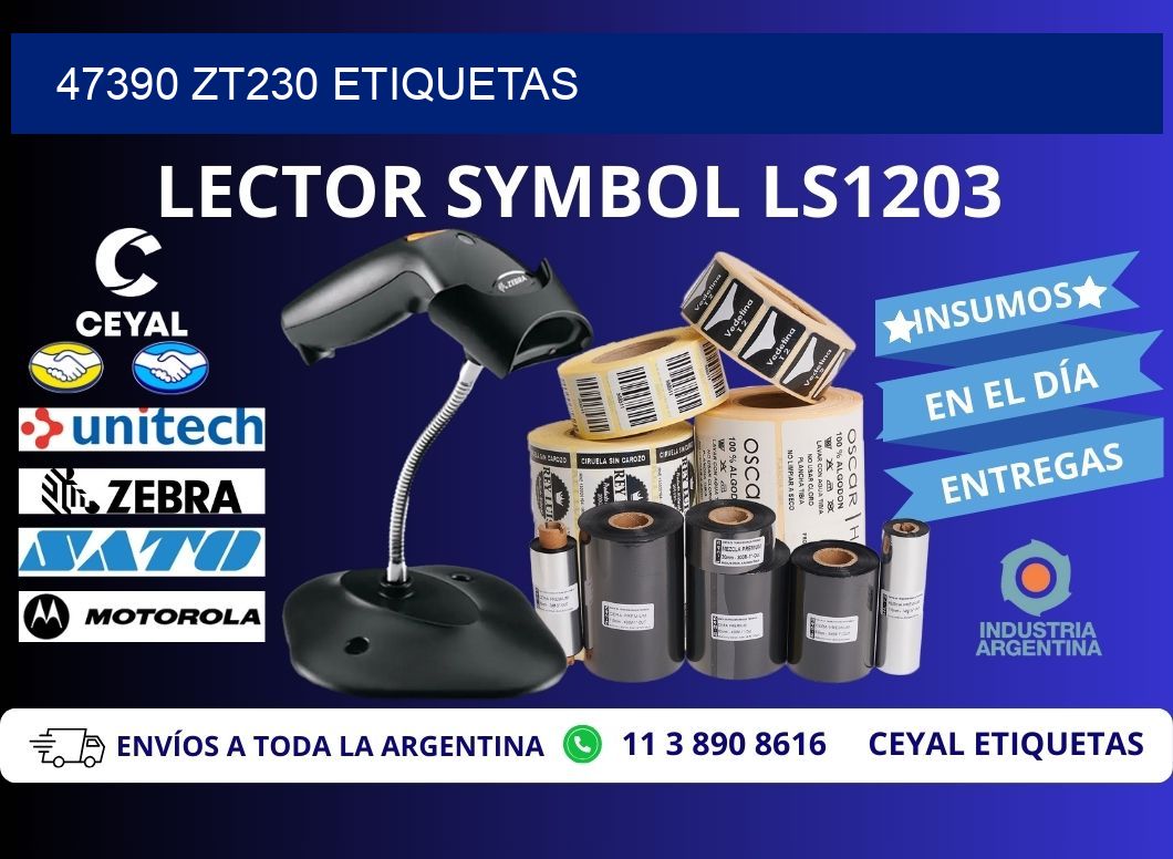 47390 ZT230 etiquetas