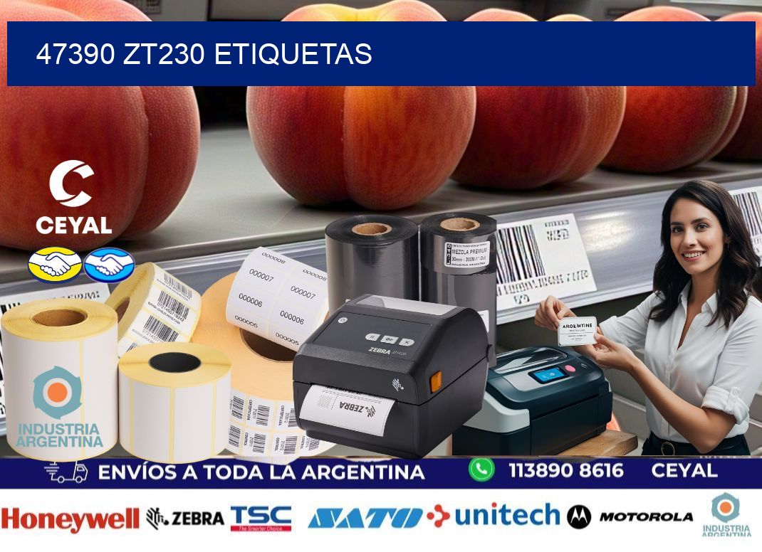47390 ZT230 etiquetas