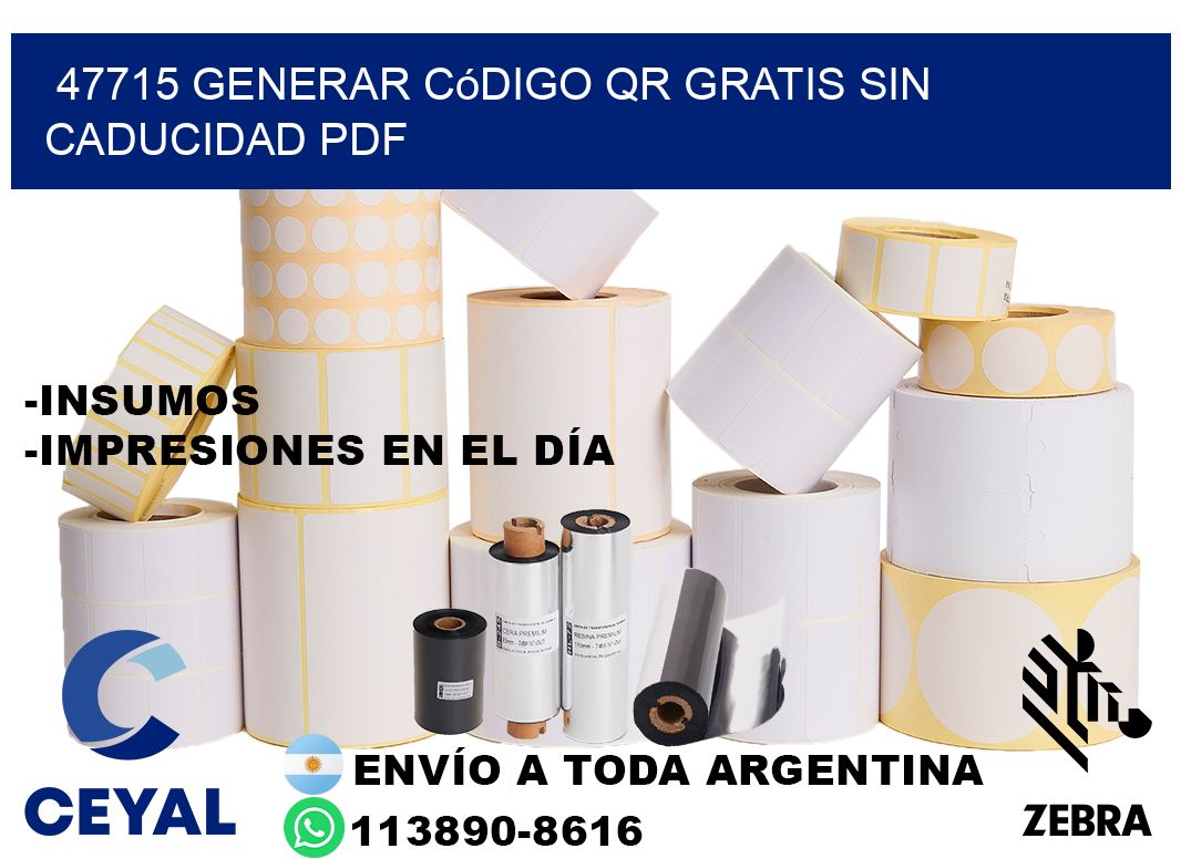 47715 Generar código QR gratis sin caducidad PDF