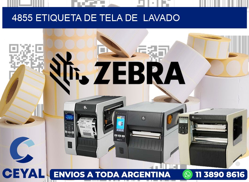 4855 etiqueta de tela de  lavado