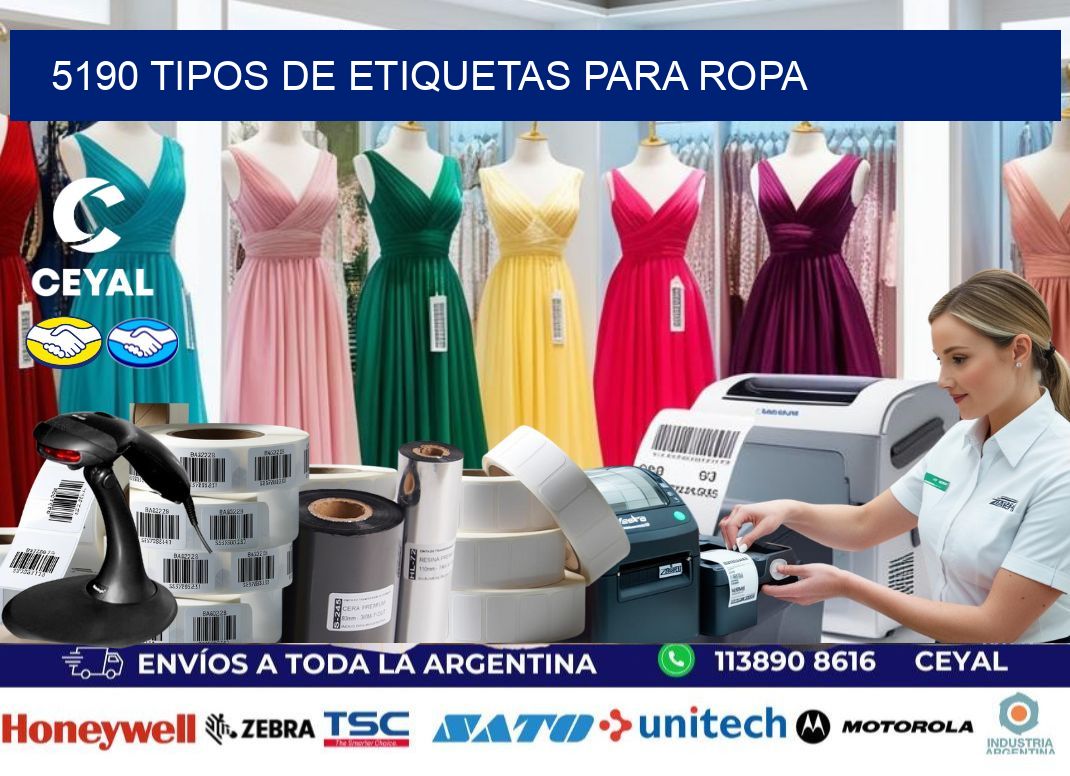 5190 tipos de etiquetas para ropa