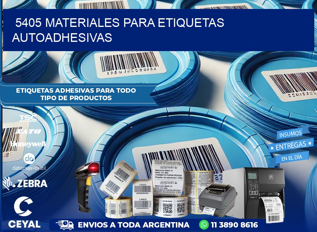 5405 materiales para etiquetas autoadhesivas