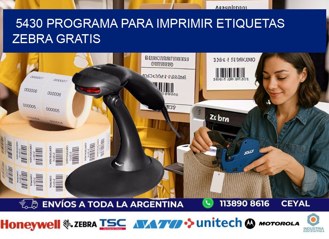 5430 Programa para imprimir etiquetas Zebra gratis