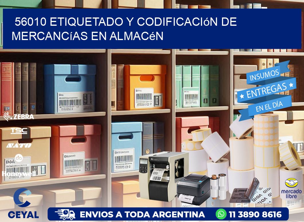 56010 Etiquetado y codificación de mercancías en almacén