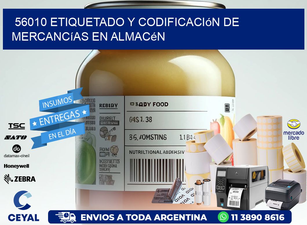 56010 Etiquetado y codificación de mercancías en almacén