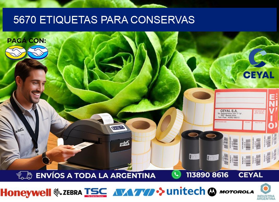 5670 Etiquetas para conservas