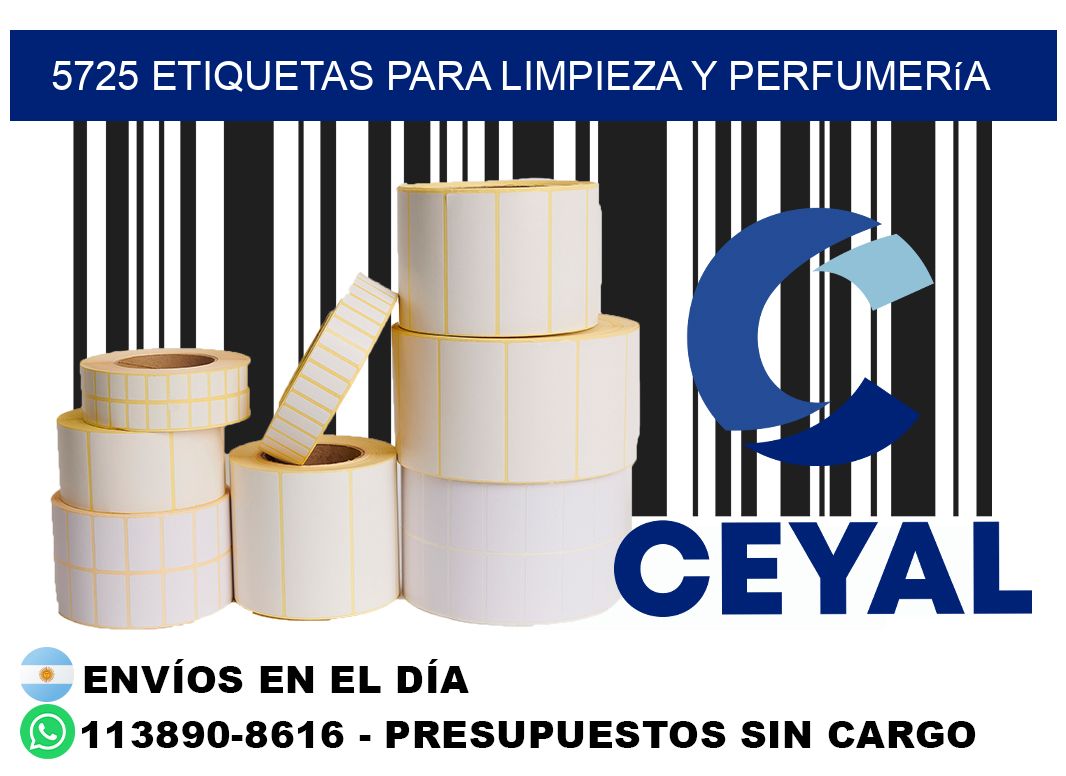 5725 Etiquetas para limpieza y perfumería