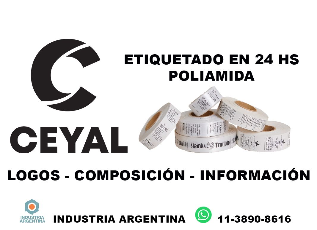 5725 Etiquetas para limpieza y perfumería